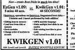 icon to link to KwikGen advertisement in Rainbow magazine